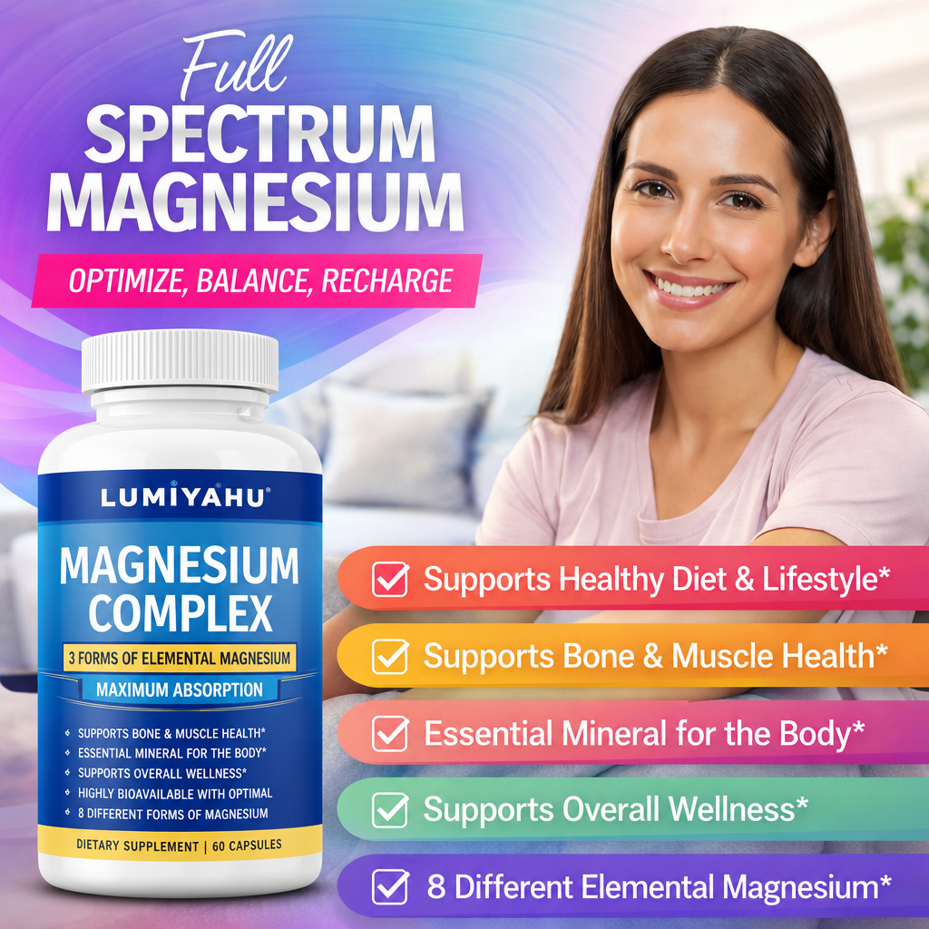 Lumiyahu Magnesium Complex 8 Essential Magnesium Supplement